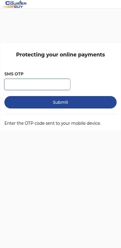 Later phishing page claiming to protect online payments and asking for an SMS one-time code